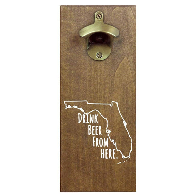 Florida Drink Beer From Here Cap Catching Magnetic Bottle Openers