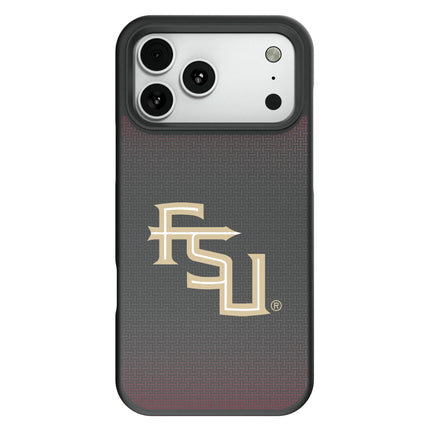 Florida State University Seminoles Athletic Wordmark Linen Bump Phone Case for Apple iPhone