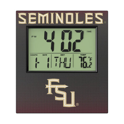 Florida State University Seminoles Athletic Wordmark Linen Wall Clock