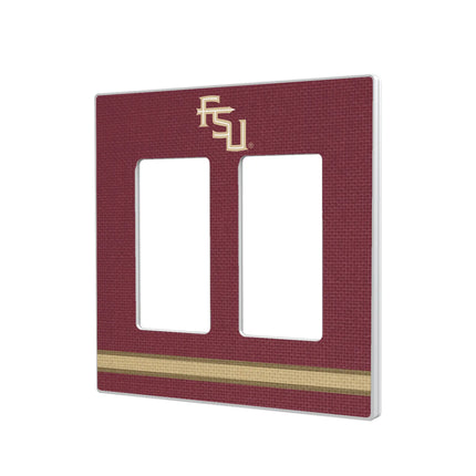 Florida State University Seminoles Athletic Wordmark Stripe Hidden-Screw Light Switch Plate
