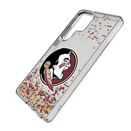 Florida State University Seminoles Confetti Clear Phone Case for Samsung Galaxy