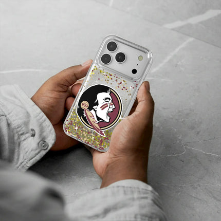 Florida State University Seminoles Confetti Glitter Phone Case for Apple iPhone
