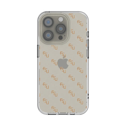 Florida State University Seminoles Fashion Pattern Clear Phone Case for Apple iPhone