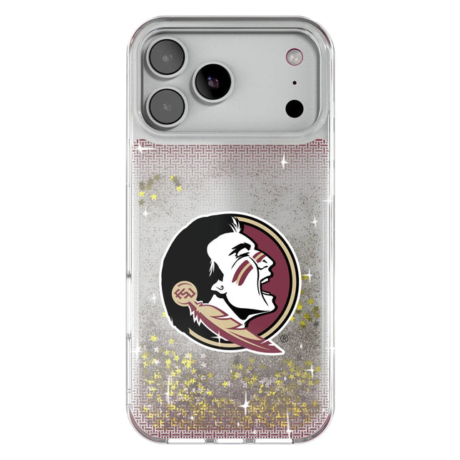 Florida State University Seminoles Linen Glitter Phone Case for Apple iPhone