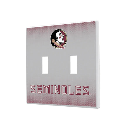 Florida State University Seminoles Linen Hidden-Screw Light Switch Plate