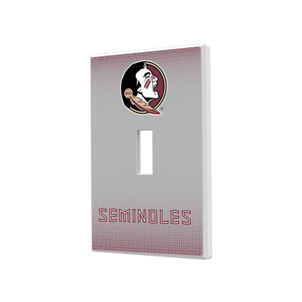 Florida State University Seminoles Linen Hidden-Screw Light Switch Plate