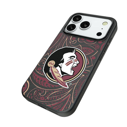 Florida State University Seminoles Paisley MagSafe Compatible Phone Case for Apple iPhone