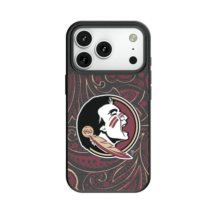 Florida State University Seminoles Paisley MagSafe Compatible Phone Case for Apple iPhone
