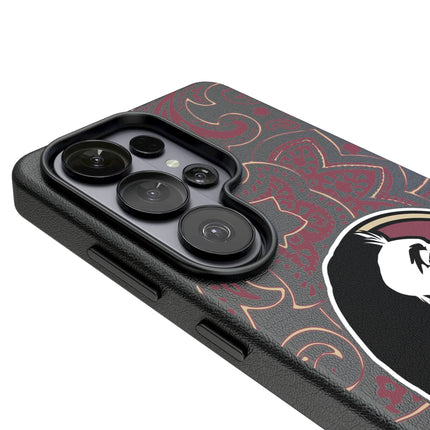 Florida State University Seminoles Paisley MagSafe Compatible Phone Case for Samsung Galaxy
