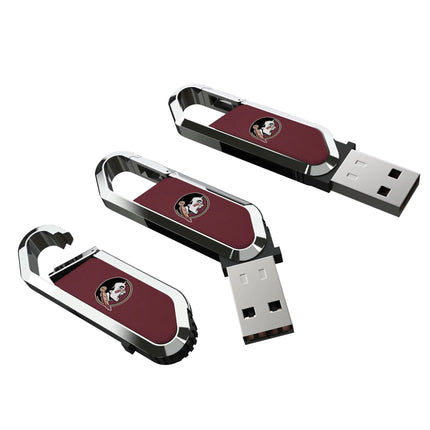 Florida State University Seminoles Solid USB 64GB Clip Style Flash Drive