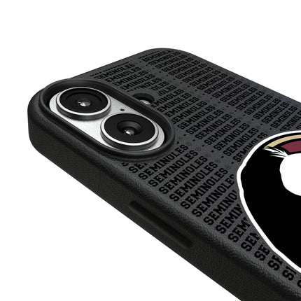 Florida State University Seminoles Text Backdrop MagSafe Compatible Phone Case for Apple iPhone