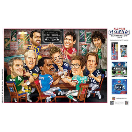 NFL All-Time Greats - Quarterbacks Club 500 Piece Jigsaw Puzzle