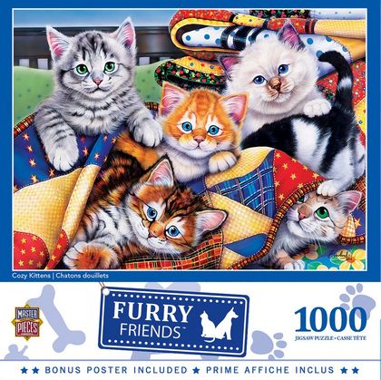 Furry Friends Cozy Kittens 1000 Piece Puzzle