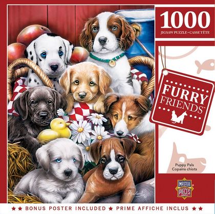 Furry Friends Puppy Pals 1000 Piece Puzzle