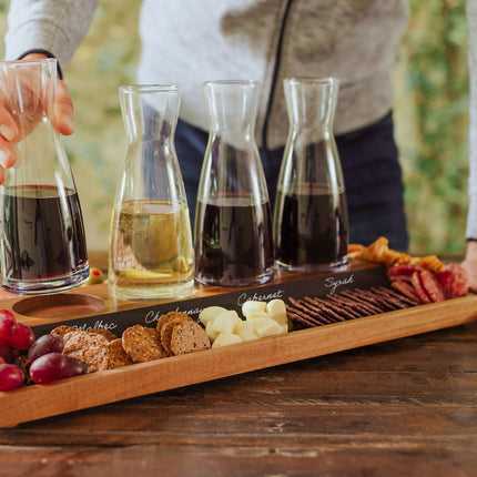 Cava Wine Tasting Kit with 4 Glass Carafes