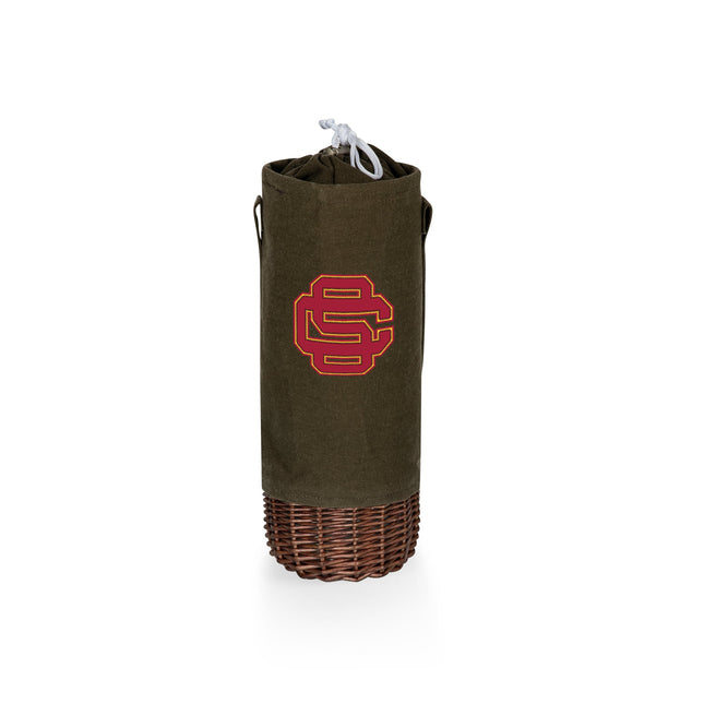 USC Trojans Alternate Malbec Insulated Canvas Wine Bottle Basket