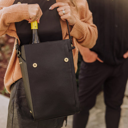 Barossa Two Bottle Leatherette Wine Tote