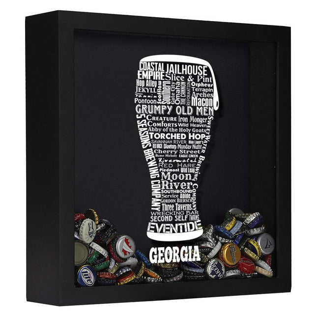 Georgia Beer Typography Shadow Box