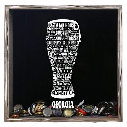 Georgia Beer Typography Shadow Box
