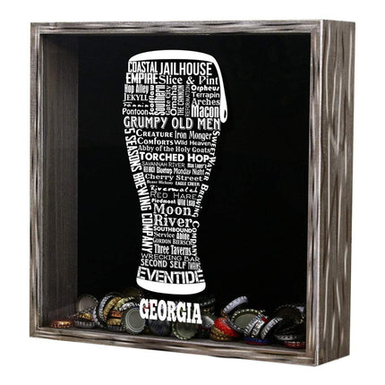 Georgia Beer Typography Shadow Box