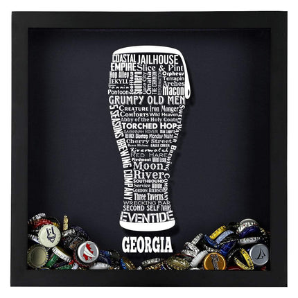 Georgia Beer Typography Shadow Box