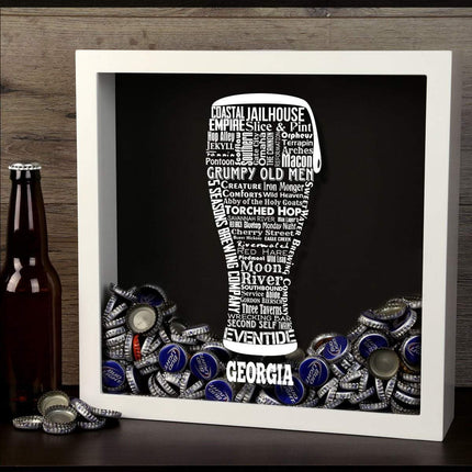 Georgia Beer Typography Shadow Box