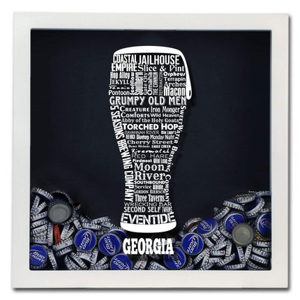 Georgia Beer Typography Shadow Box
