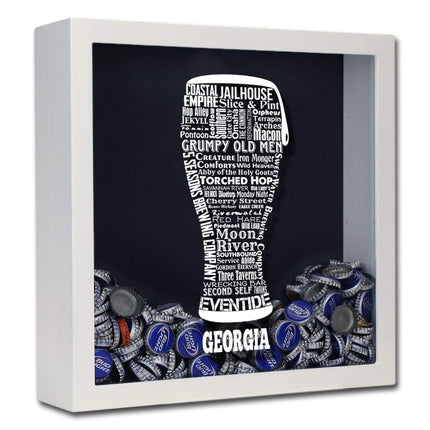 Georgia Beer Typography Shadow Box