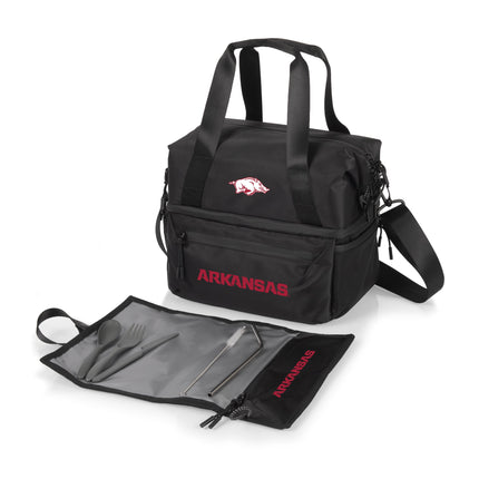 Arkansas Razorbacks - Tarana Recycled Lunch Bag Cooler with Utensils
