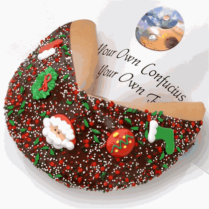 Giant Holiday Fortune Cookie