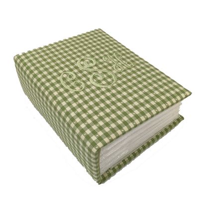 Gingham Check Personalized Baby Photo Album - Small