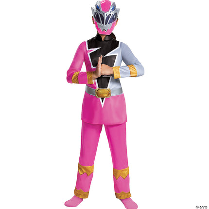 Girl's Deluxe Pink Ranger Dino Fury Costume