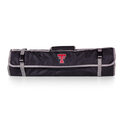 Texas Tech Red Raiders - 3-Piece BBQ Tote & Grill Set