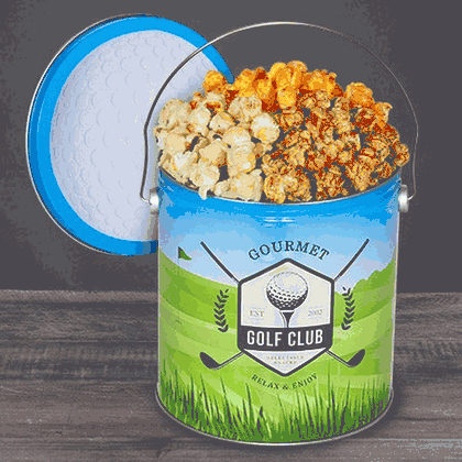 Golf Popcorn Tin - People's Choice 1 Gallon