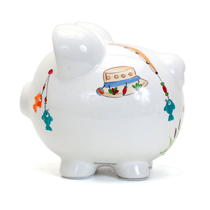 Gone Fishing Large Piggy Bank
