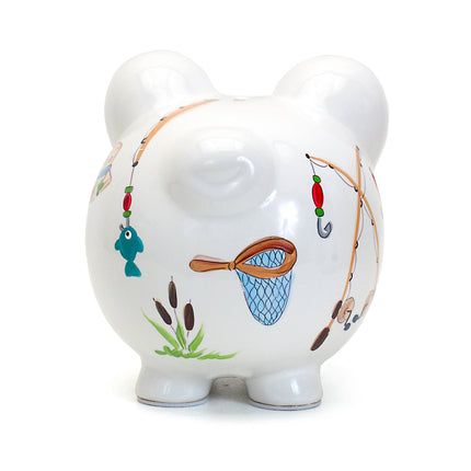 Gone Fishing Large Piggy Bank