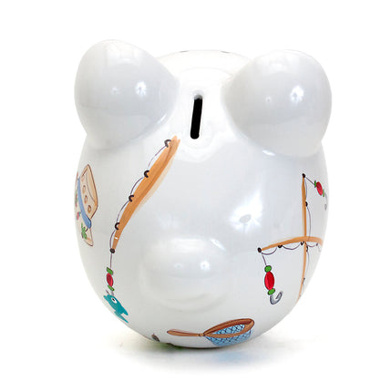 Gone Fishing Large Piggy Bank