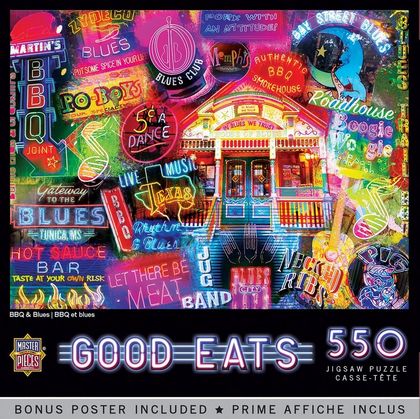 Good Eats - BBQ & Blues 550 Piece Puzzle