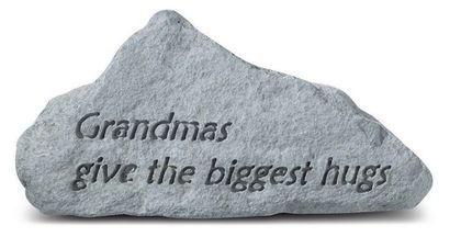 Engraved Grandmas Give The Biggest Hugs Stone