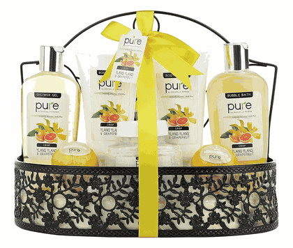 Grapefruit Essential Oil Infused Spa Gift Basket