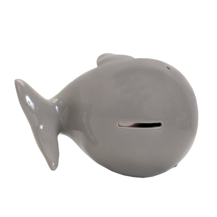 Gray Small Whale Bank
