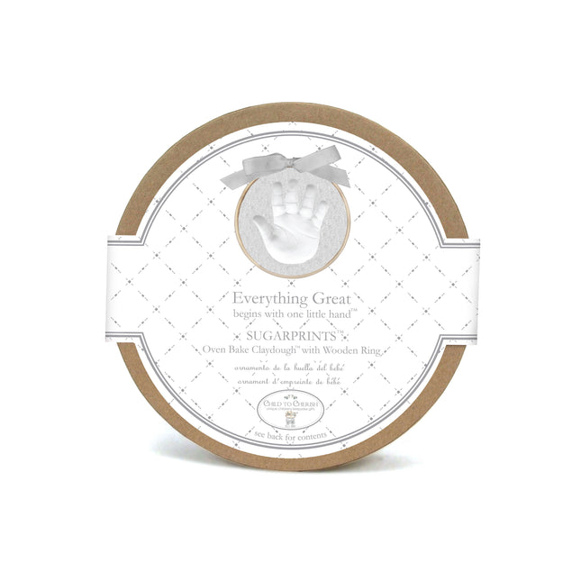 Gray Sugarprints Glitter Handprint Kit