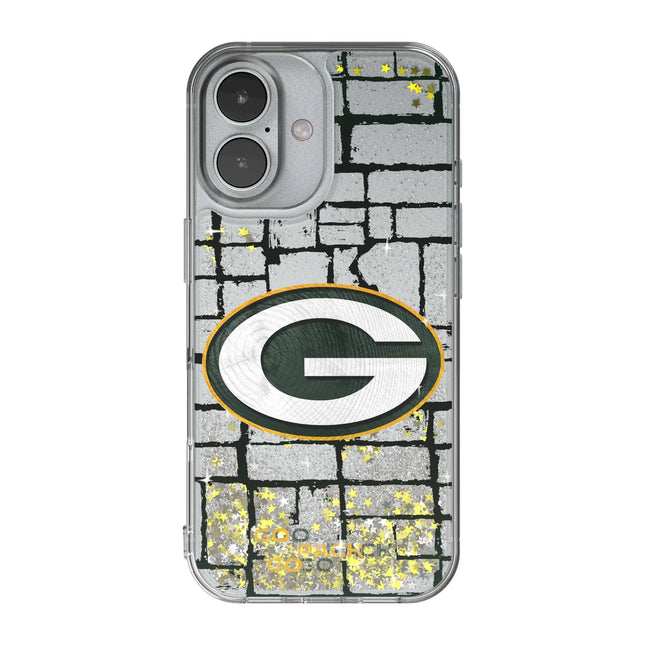 Green Bay Packers Brick Glitter Phone Case for Apple iPhone