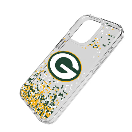 Green Bay Packers Clear Phone Case Confetti for iPhone