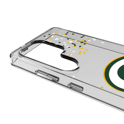 Green Bay Packers Clear Phone Case Confetti for Galaxy