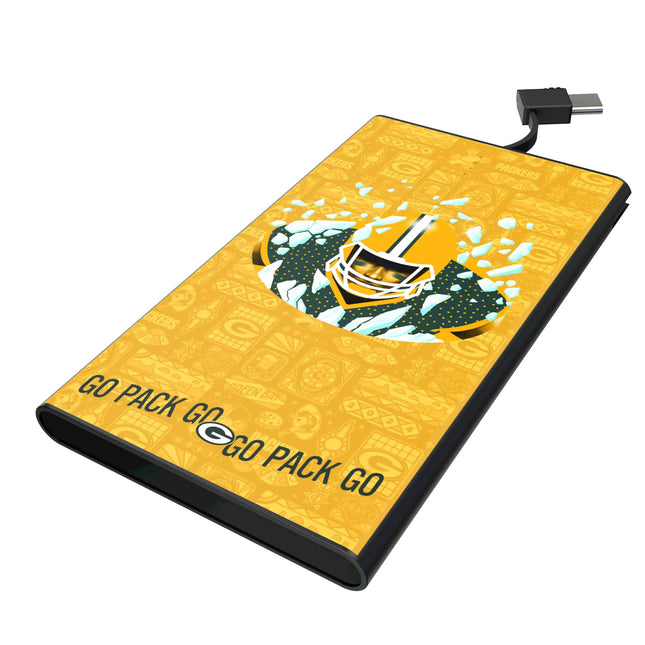Green Bay Packers 5000mAh Flat Powerbank Deco