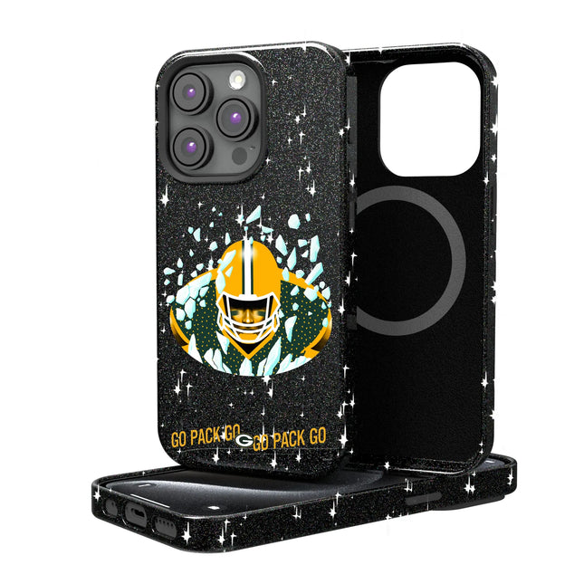 Green Bay Packers Black Bling Phone Case Deco for iPhone