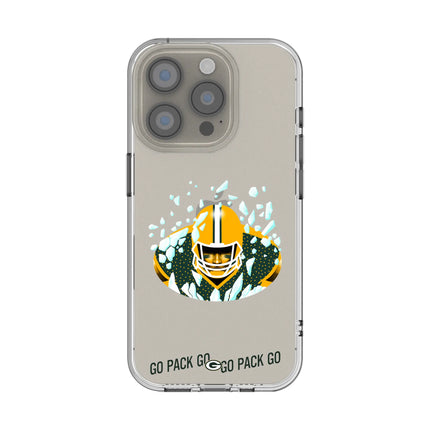Green Bay Packers Clear Phone Case Deco for iPhone
