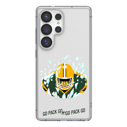 Green Bay Packers Clear Phone Case Deco for Samsung Galaxy