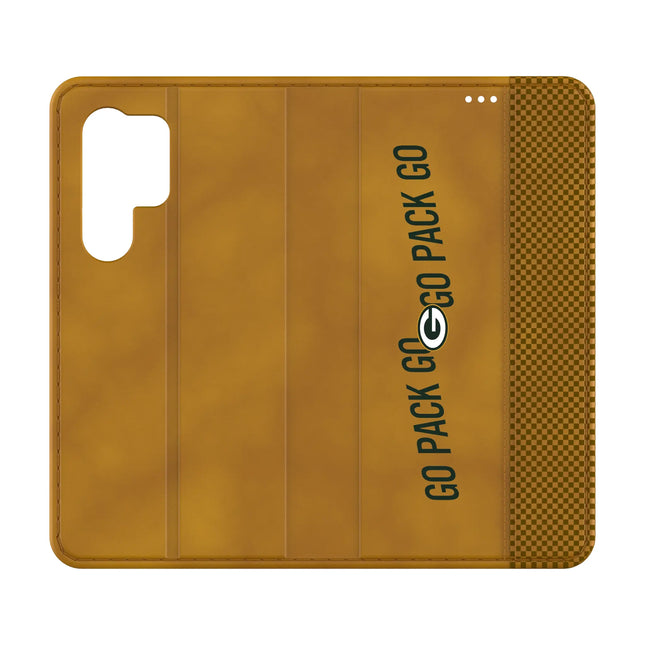 Green Bay Packers Folio Phone Case Deco for Samsung Galaxy